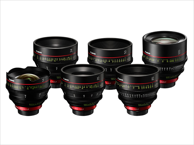 Canon cine prime lens set 