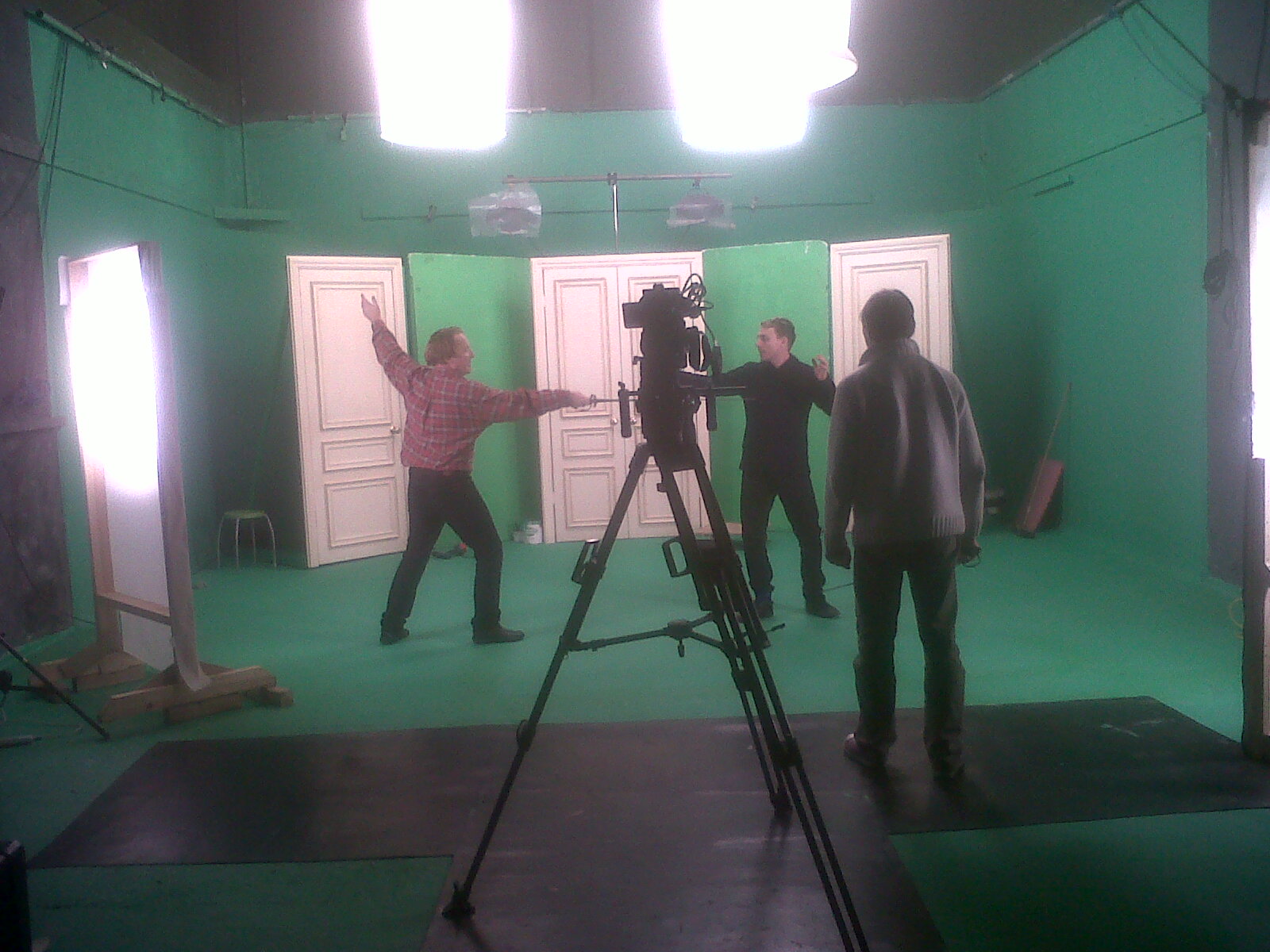 space lights for green screen studio