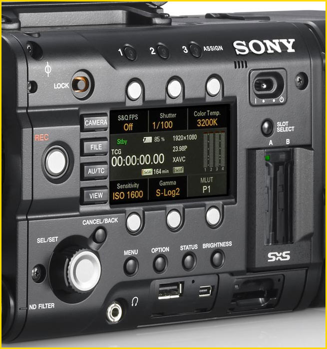 Sony PMW F5 side panel 